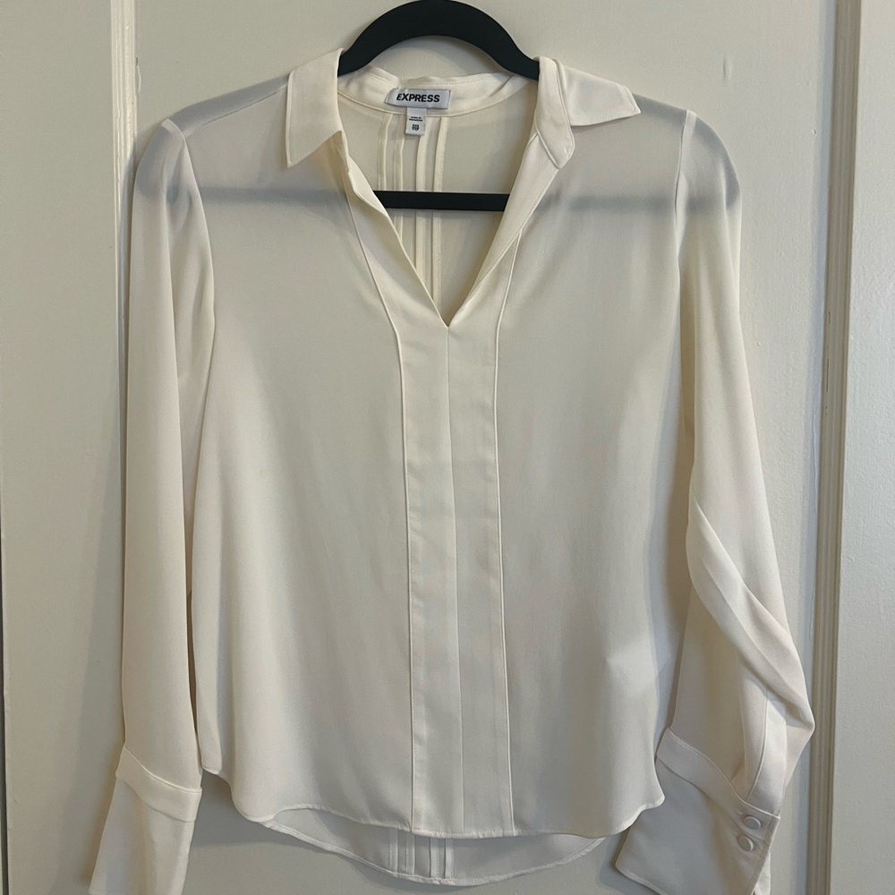Express Women's White Blouse